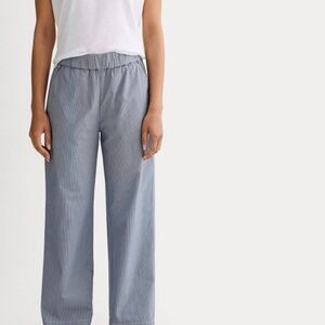 Everlane The Easy Pant Size Medium Organic Cotton Twill Coastal Denim Stripe
